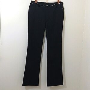 Harley Davidson Pants‎ Women's Size 8  Straight Moto Riding Black Grunge Rocker
